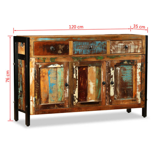 Rustika Rowe -  Sideboard Solid Reclaimed Wood 120x35x76 cm